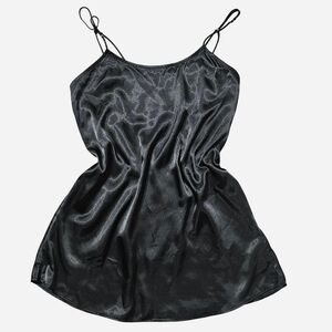 Urban Outfitters Black Satin Slip Dress